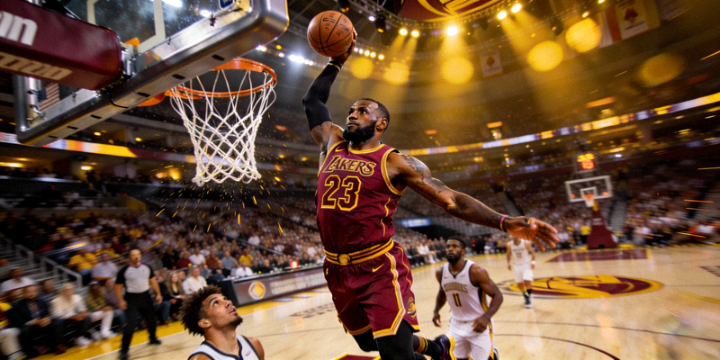 勒布朗·詹姆斯关键上篮瞬间 - NBA季后赛精彩镜头